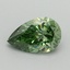 0.66 Ct. Fancy Vivid Pacific Green Pear Lab Grown Diamond