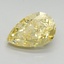 2.09 Ct. Fancy Vivid Yellow Pear Lab Grown Diamond