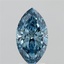 2.51 Ct. Fancy Vivid Blue Marquise Lab Grown Diamond