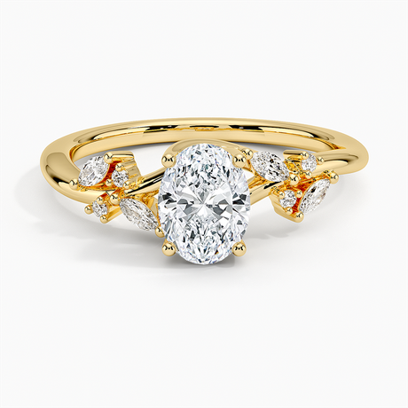 Marquise Cluster Engagement Ring - Arden