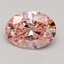 1.51 Ct. Fancy Intense Pink Oval Lab Grown Diamond