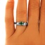 The Nira Ring, smalltop view on a hand