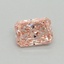 0.51 Ct. Fancy Vivid Pink Radiant Lab Grown Diamond