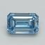 0.83 Ct. Fancy Intense Blue Emerald Lab Grown Diamond