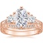 14KR Moissanite Three Stone Hudson Bridal Set (1/3 ct. tw.), smalltop view