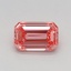 0.52 Ct. Fancy Vivid Pink Emerald Lab Grown Diamond