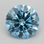 1.62 Ct. Fancy Vivid Blue Round Lab Grown Diamond
