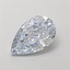 1.34 Ct. Fancy Intense  Blue Pear Lab Grown Diamond