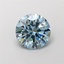 1.2 Ct. Fancy Vivid Blue Round Lab Grown Diamond