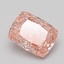 3.09 Ct. Fancy Vivid Pink Cushion Lab Grown Diamond