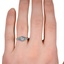 The Sakina Ring, smallzoomed in top view on a hand