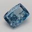 1.99 Ct. Fancy Vivid  Blue Cushion Lab Grown Diamond