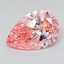 3.07 Ct. Fancy Vivid  Pink Pear Lab Grown Diamond