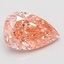 1.65 Ct. Fancy Vivid Pink Pear Lab Grown Diamond