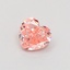 0.31 Ct. Fancy Intense  Pink Heart Lab Grown Diamond