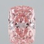 7.08 Ct. Fancy Vivid Pink Cushion Lab Grown Diamond