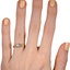 The Azriel Ring, smallzoomed in top view on a hand