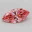 0.57 Ct. Fancy Vivid Pink Marquise Lab Grown Diamond