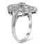 The Shea Ring, smalltop view on a hand