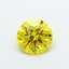 2.14 Ct. Fancy Vivid  Yellow Round Lab Grown Diamond
