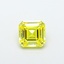 1.02 Ct. Fancy Vivid  Yellow Asscher Lab Grown Diamond