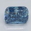 2.04 Ct. Fancy Vivid Malibu Blue Cushion Lab Grown Diamond