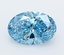 2.02 Ct. Fancy Vivid  Blue Oval Lab Grown Diamond
