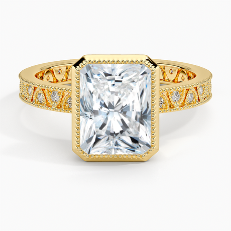 18K Yellow Gold Sinclair Art Deco Diamond Ring (1/6 ct. tw.)