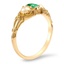 The Vickie Ring, smalltop view on a hand