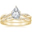 18K Yellow Gold Petite Twisted Vine Diamond Bridal Set (1/4 ct. tw.)
