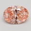 2.00 Ct. Fancy Intense Pink Oval Lab Grown Diamond