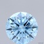 2.00 Ct. Fancy Vivid Blue Round Lab Grown Diamond