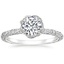 Platinum Nova Halo Diamond Ring (1/2 ct. tw.), smalltop view