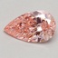 0.59 Ct. Fancy Vivid Pink Pear Lab Grown Diamond