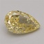 1.03 Ct. Fancy Vivid Yellow Pear Lab Grown Diamond