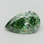 1.11 Ct. Fancy Vivid Green Pear Lab Grown Diamond