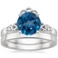 Platinum Celtic Claddagh Diamond Bridal Set