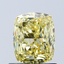 1.00 Ct. Fancy Intense Yellow Cushion Lab Grown Diamond