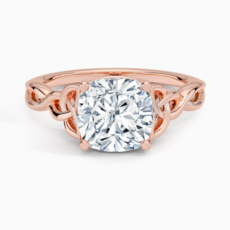 14K Rose Gold Celtic Love Knot Ring