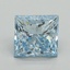1.64 Ct. Fancy Intense Blue Princess Lab Grown Diamond