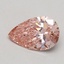 0.51 Ct. Fancy Intense Pink Pear Lab Grown Diamond