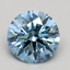 1.28 Ct. Fancy Intense Blue Round Lab Grown Diamond