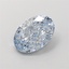 1.01 Ct. Fancy Intense Blue Oval Lab Grown Diamond