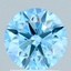 1.50 Ct. Fancy Vivid Blue Round Lab Grown Diamond