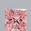 3.58 Ct. Fancy Vivid Pink Princess Lab Grown Diamond
