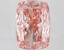 4.16 Ct. Fancy Vivid  Pink Cushion Lab Grown Diamond