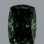 3.22 Ct. Fancy Vivid Green Cushion Lab Grown Diamond