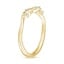 18K Yellow Gold Veranda Diamond Ring, smallside view