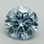 5.01 Ct. Fancy Vivid Blue Round Lab Grown Diamond