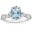 18K White Gold Luxe Willow Diamond Ring (1/4 ct. tw.), smalltop view